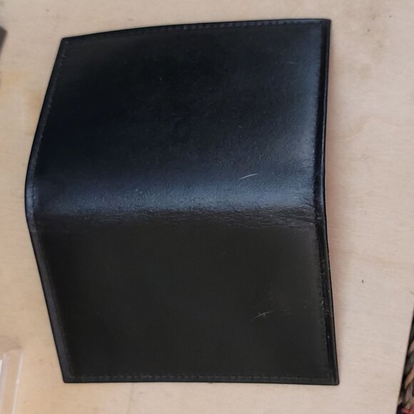 Vintage Amity Card Case Cowhide Leather Original Box Unused No Plastic Insert - Picture 7 of 9